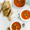 Soupe à la tomate et aux boulettes